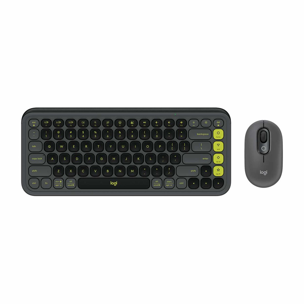 LOGITECH - Teclado Logitech + Mouse Pop Icon BluetoothWireless Sp Copilot Graphi