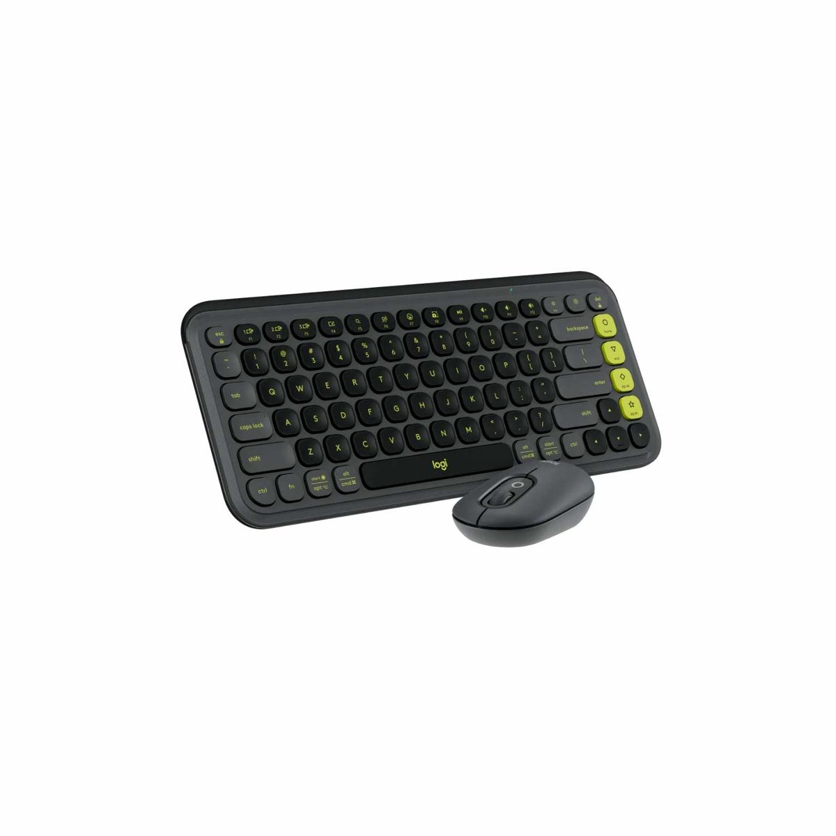LOGITECH - Teclado Logitech + Mouse Pop Icon BluetoothWireless Sp Copilot Graphi