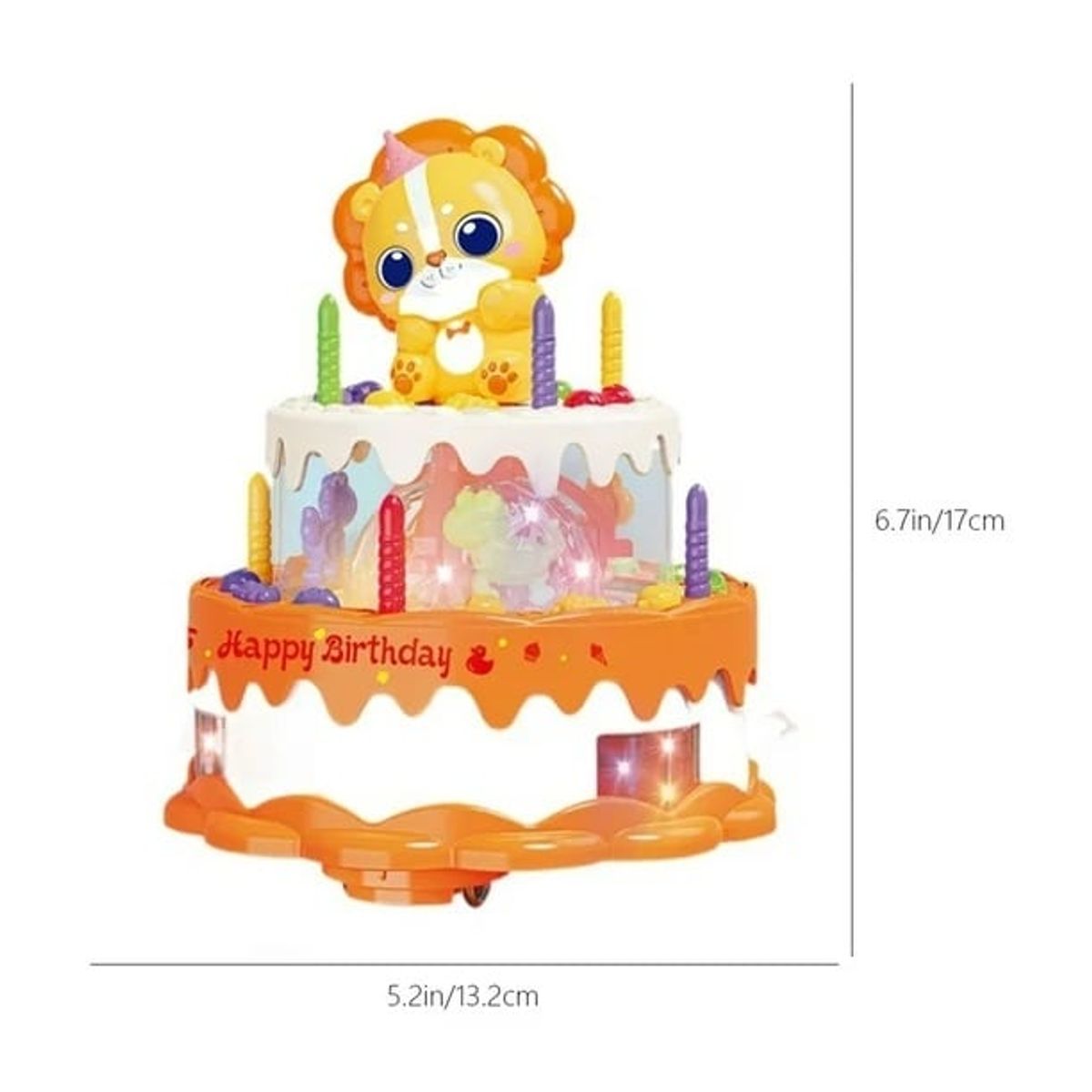 GENERICO - Pastel de Cumpleaños Musical con Luces