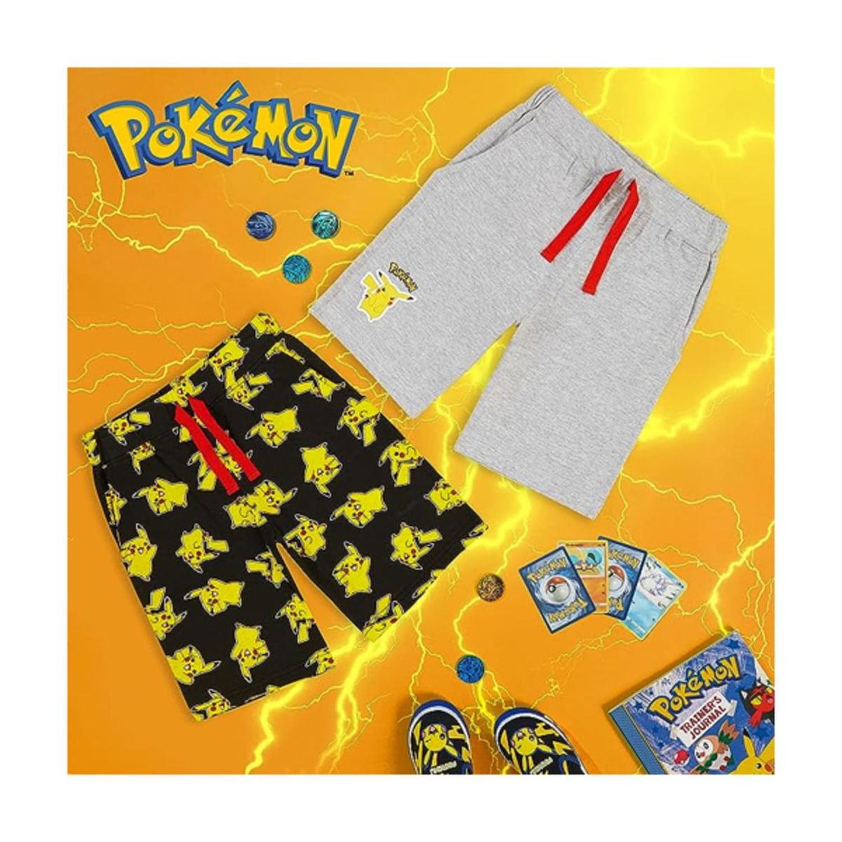 POKEMON - Pokemon Short PACK Doble 11-12 Años