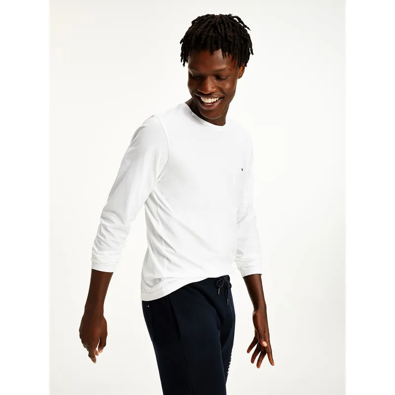 TOMMY HILFIGER - CAMISETA TOMMY LOGO LONG SLEEVE TEE TH