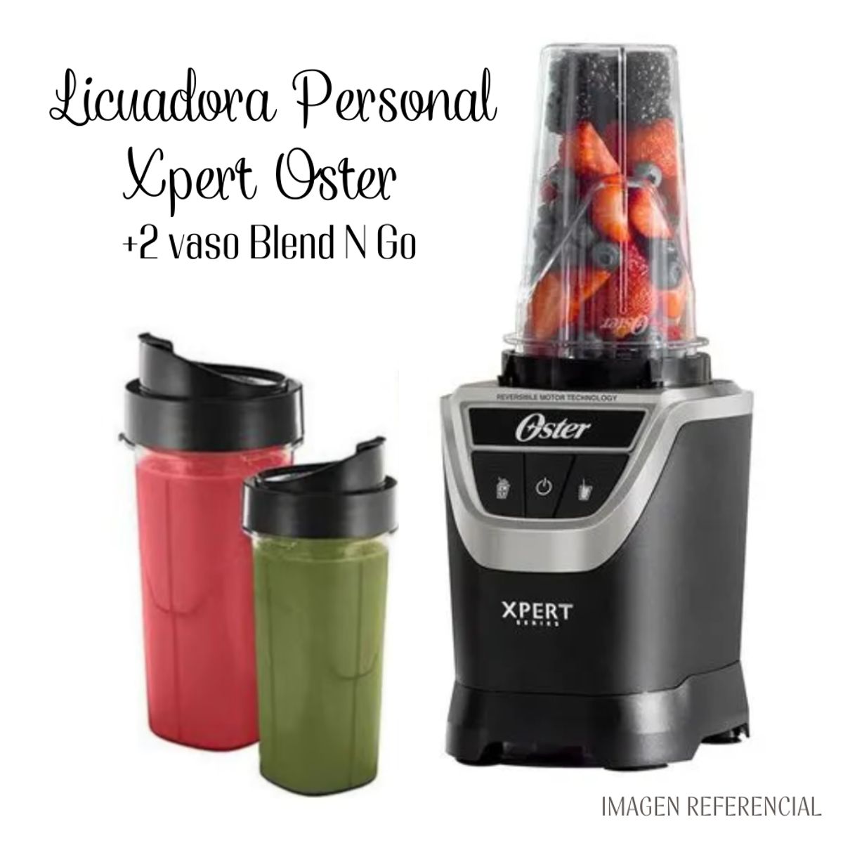 OSTER - Licuadora Oster Personal Xpert con 2 vaso Blend N Go