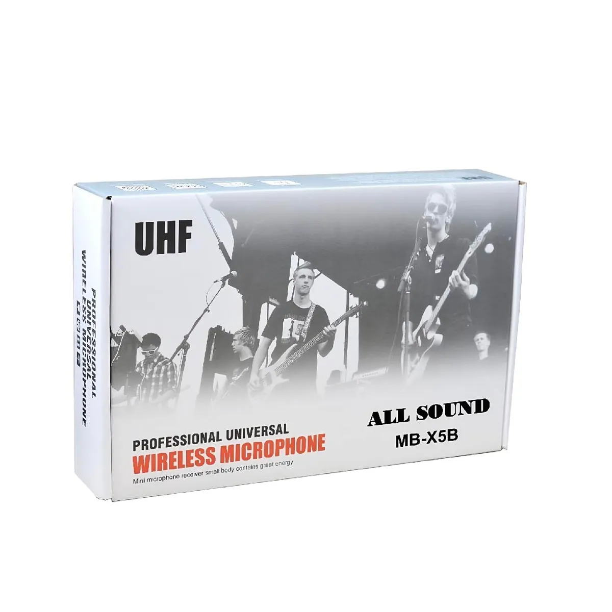 ALL SOUND - MICROFONO INALAMBRICO UHF DUAL MB-X5B CON EFECTOS PARA KARAOKE