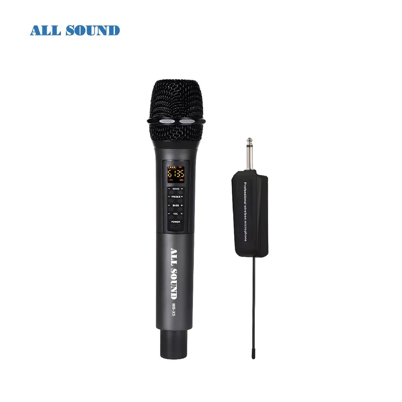 ALL SOUND - MICROFONO INALAMBRICO UHF MB-X5 CON EFECTOS PARA KARAOKE