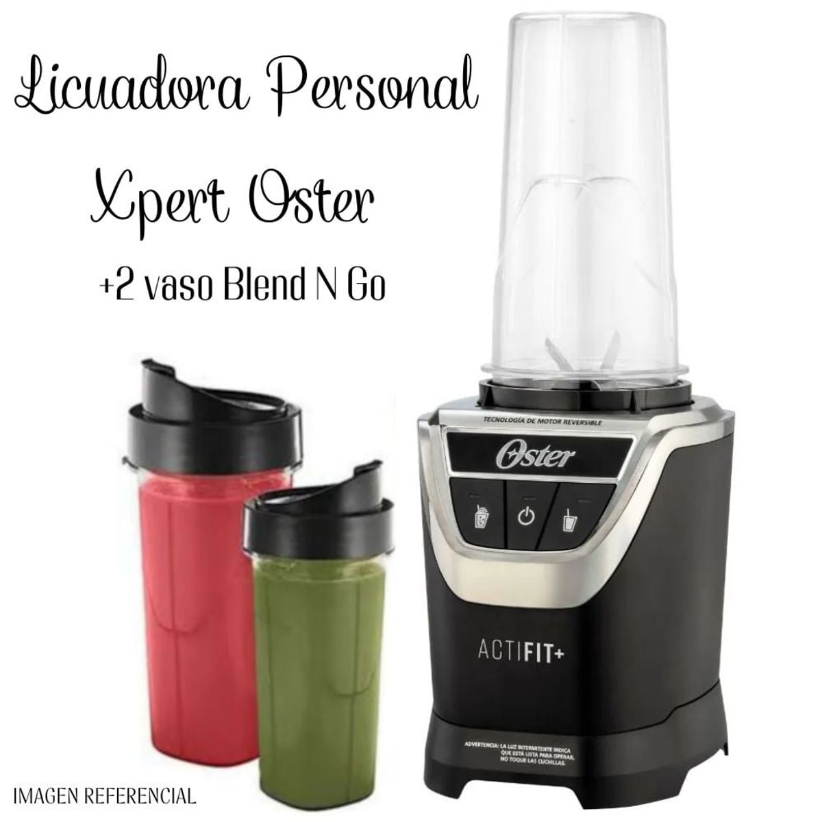 OSTER - Licuadora Oster Personal Xpert con 2 vaso Blend N Go