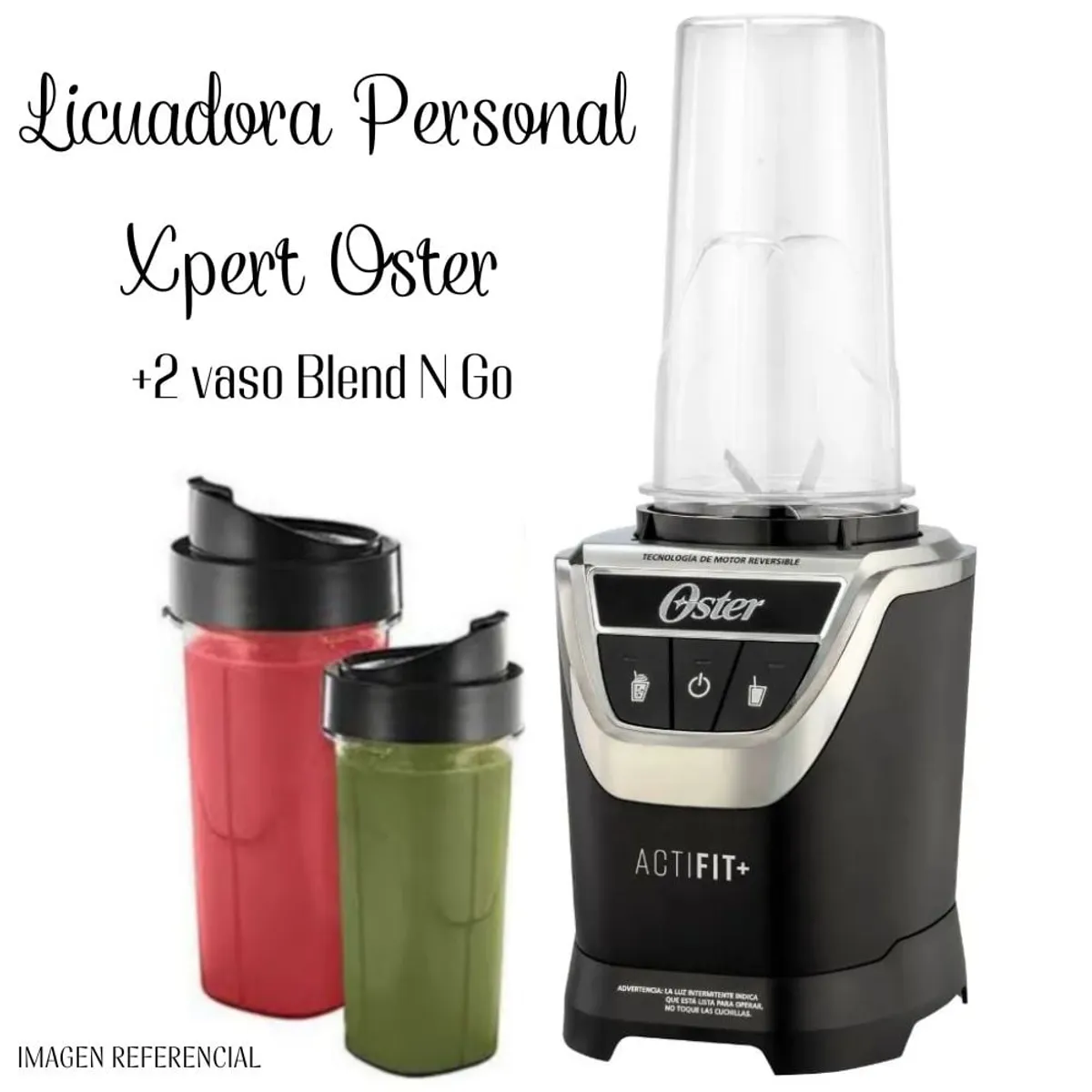 OSTER - Licuadora Oster Personal Xpert con 2 vaso Blend N Go