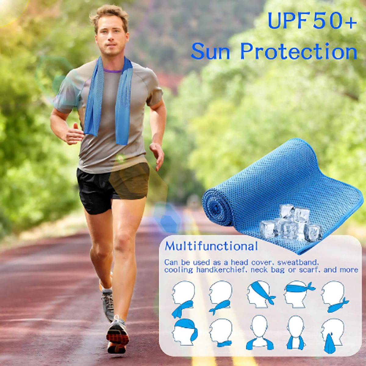 NO LOGO - Toalla De Enfriamiento Suave Y Transpirable