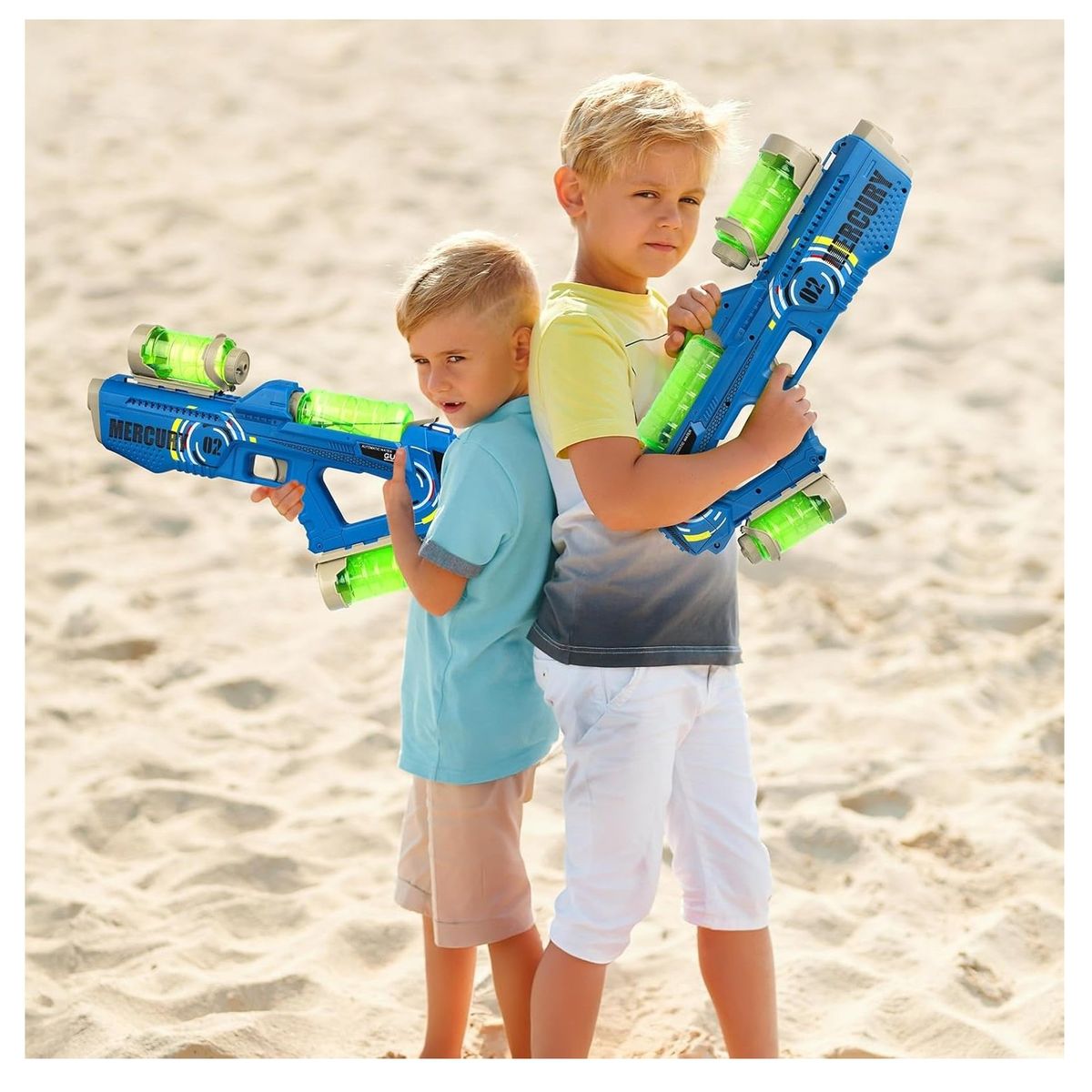 GENERICO - PISTOLA DE AGUA ELECTRICA MERCURY 02 CON LUCES LED