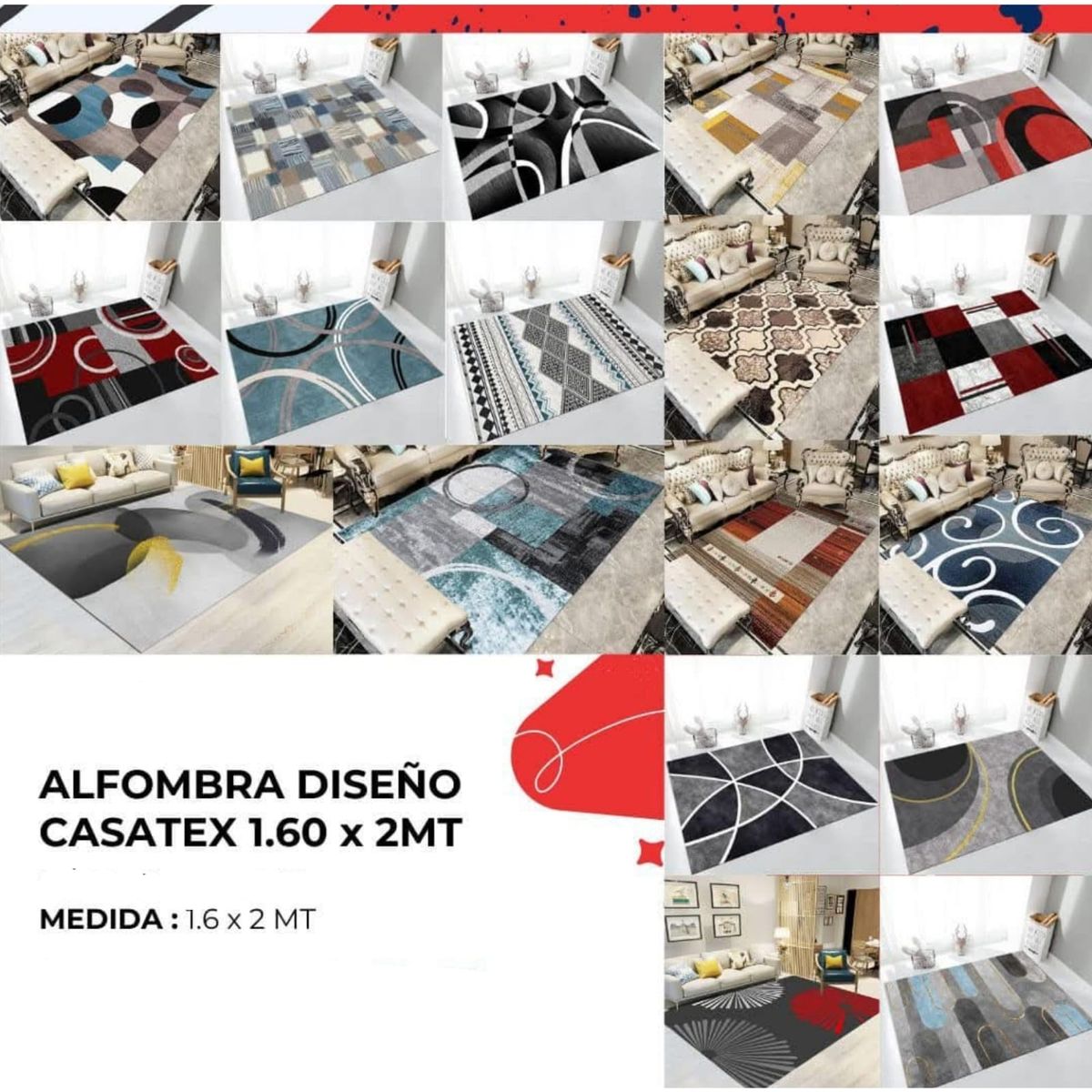 GENERICO - Alfombra Diseño 1.60 x 2 MT