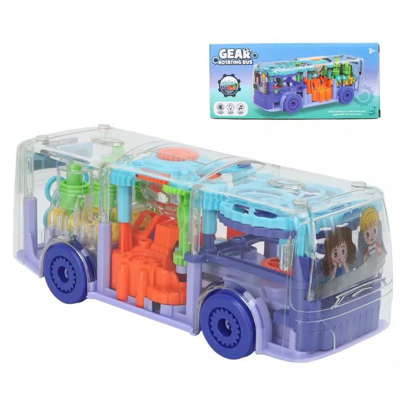 GENERICO - Bus Musical con Engranajes de Colores y Luces