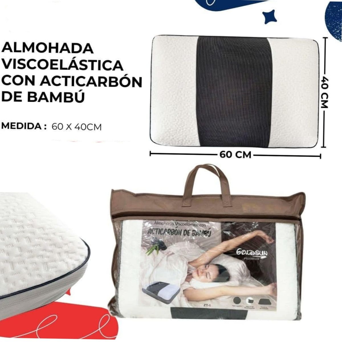 GENERICO - Almohada de Viscoelástica