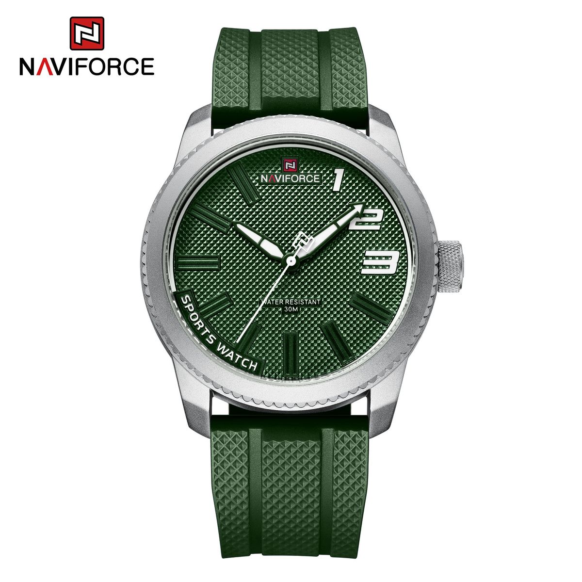 NAVIFORCE - Reloj Naviforce 9202T Correa Verde de silicona