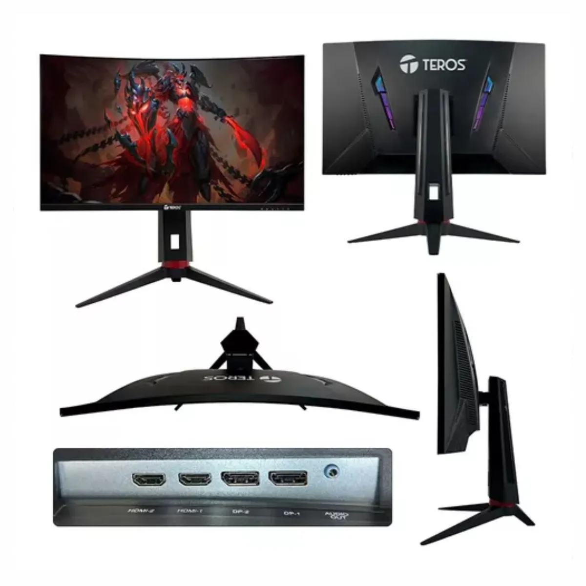 TEROS GAMING - Monitor Teros TE 2767G 27 Curvo 165hz 2560x1440 QHD HDR Pívot