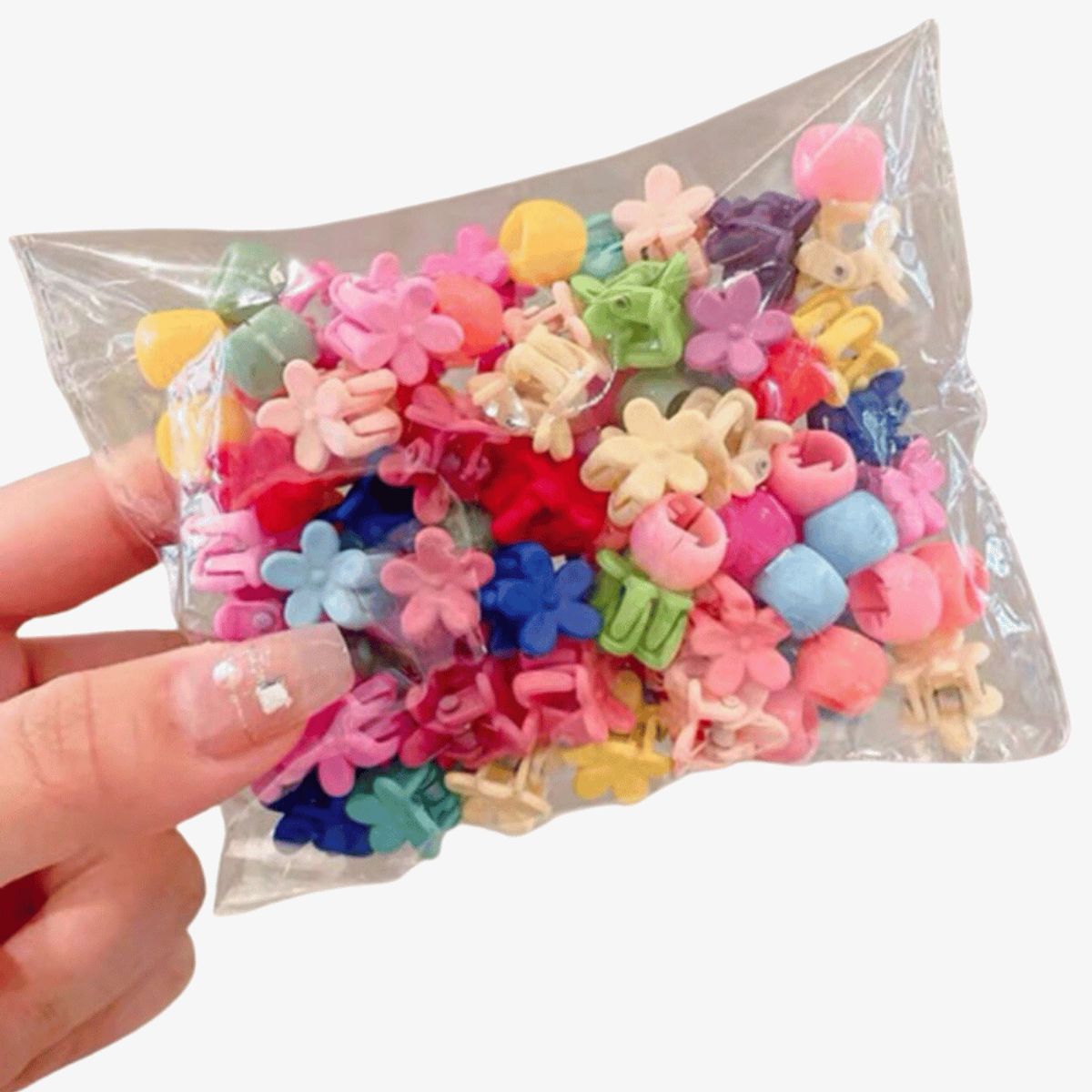 AFRODITA - Set x 100 Ganchos Para Niñas de Colores Variados