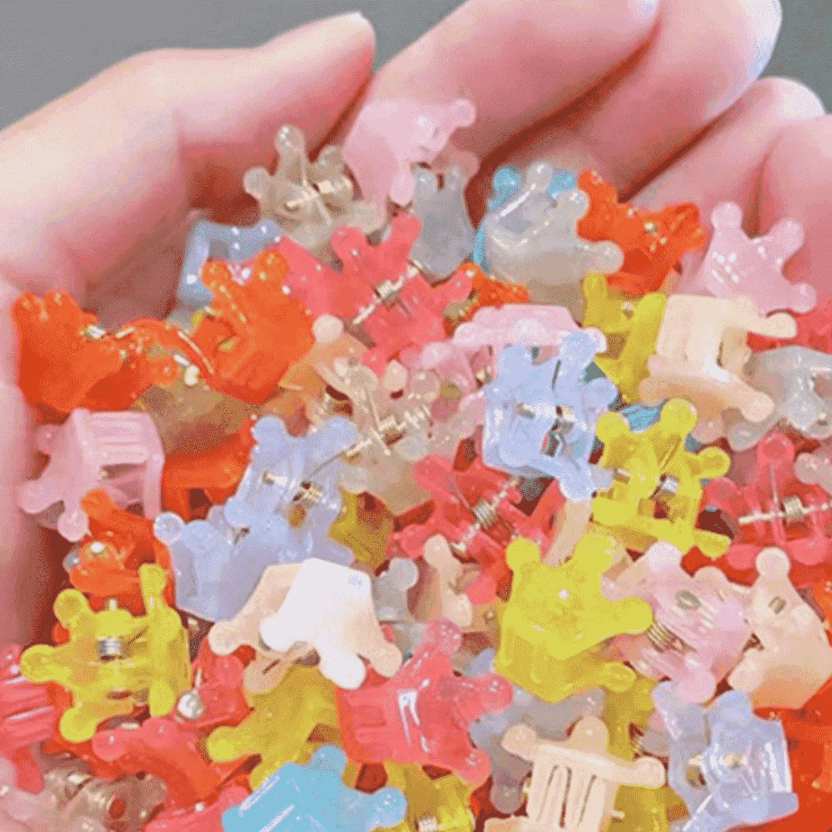 AFRODITA - Set x 100 Ganchos Para Niñas de Colores Variados