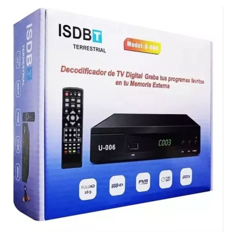GENERICO - Sintonizador Digital Full HD  IPTV.para la señal TDT