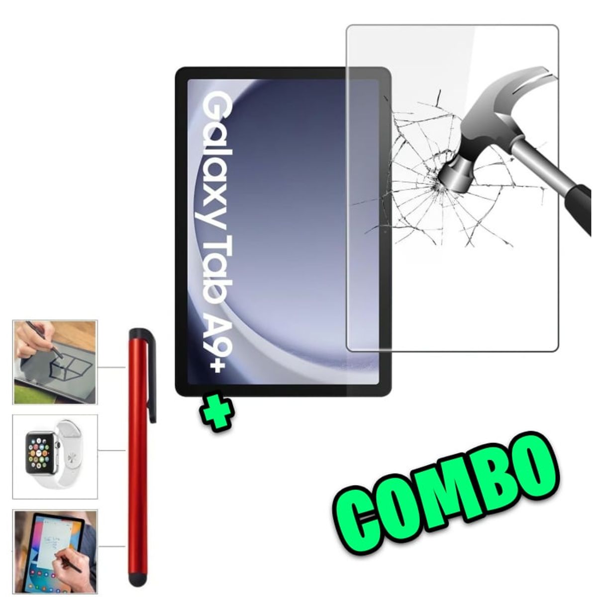 GENERICO - Mica Protector Pantalla + Lápiz touch para Samsung A9+ A9 plus 11