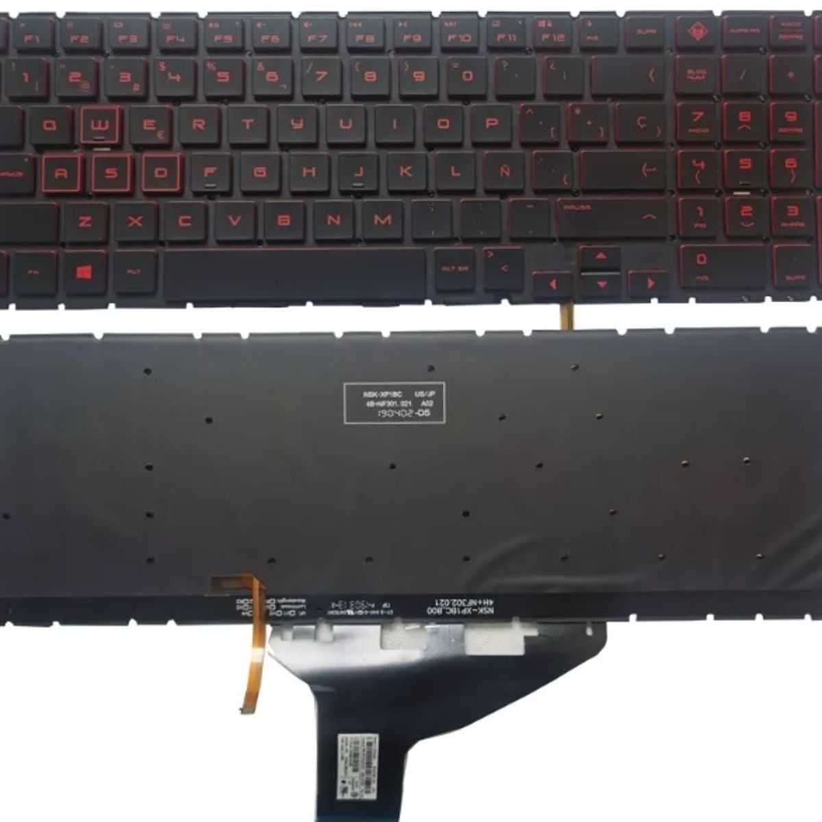 DISEÑO ORIGINAL - Teclado Para  Hp Omen 15-dc0003la 15-dc0004la Iluminado Español
