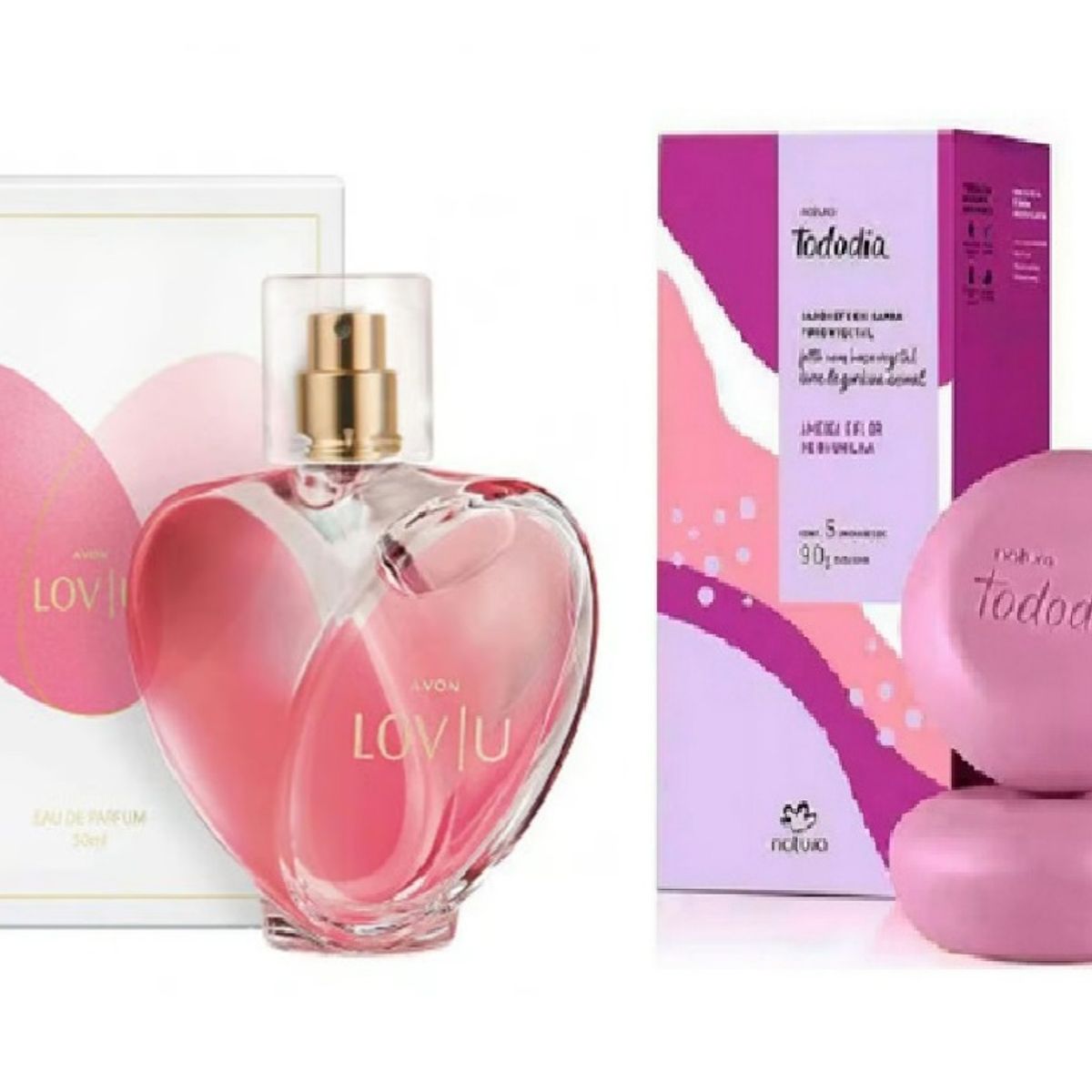 NATURA - Lov U Perfume de Mujer Avon + 5 jabones tododia