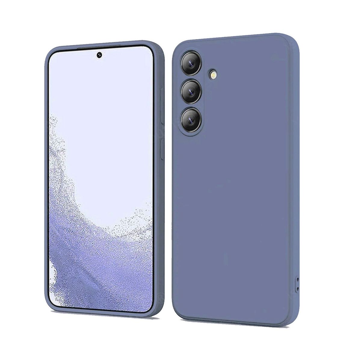 GENERICO - Funda Protector Case SAMSUNG M55 5G - GAMUZA GRIS LAVANDA