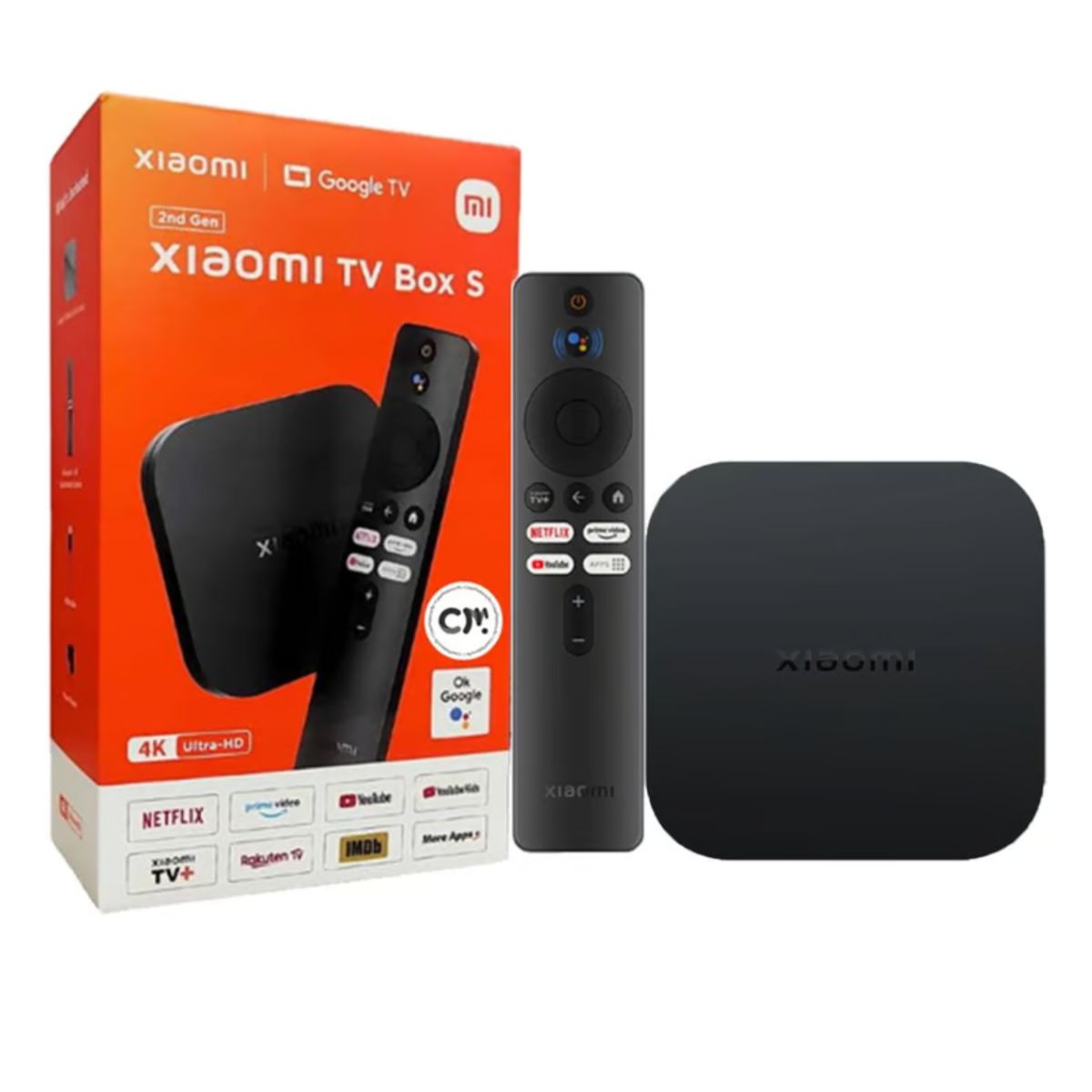 XIAOMI - Xiaomi MI TV Box S 2nd Gen Reproductor Multimedia 4K con Google TV