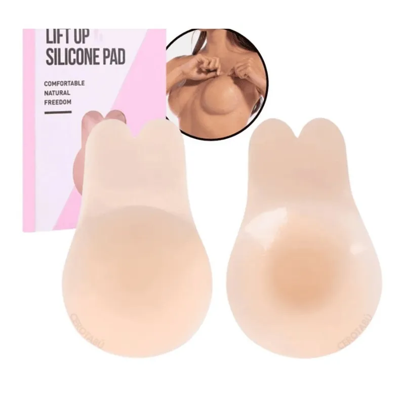 GENERICO - Cubre Pezon Reutilizable Silicona Levanta Busto De Silicona