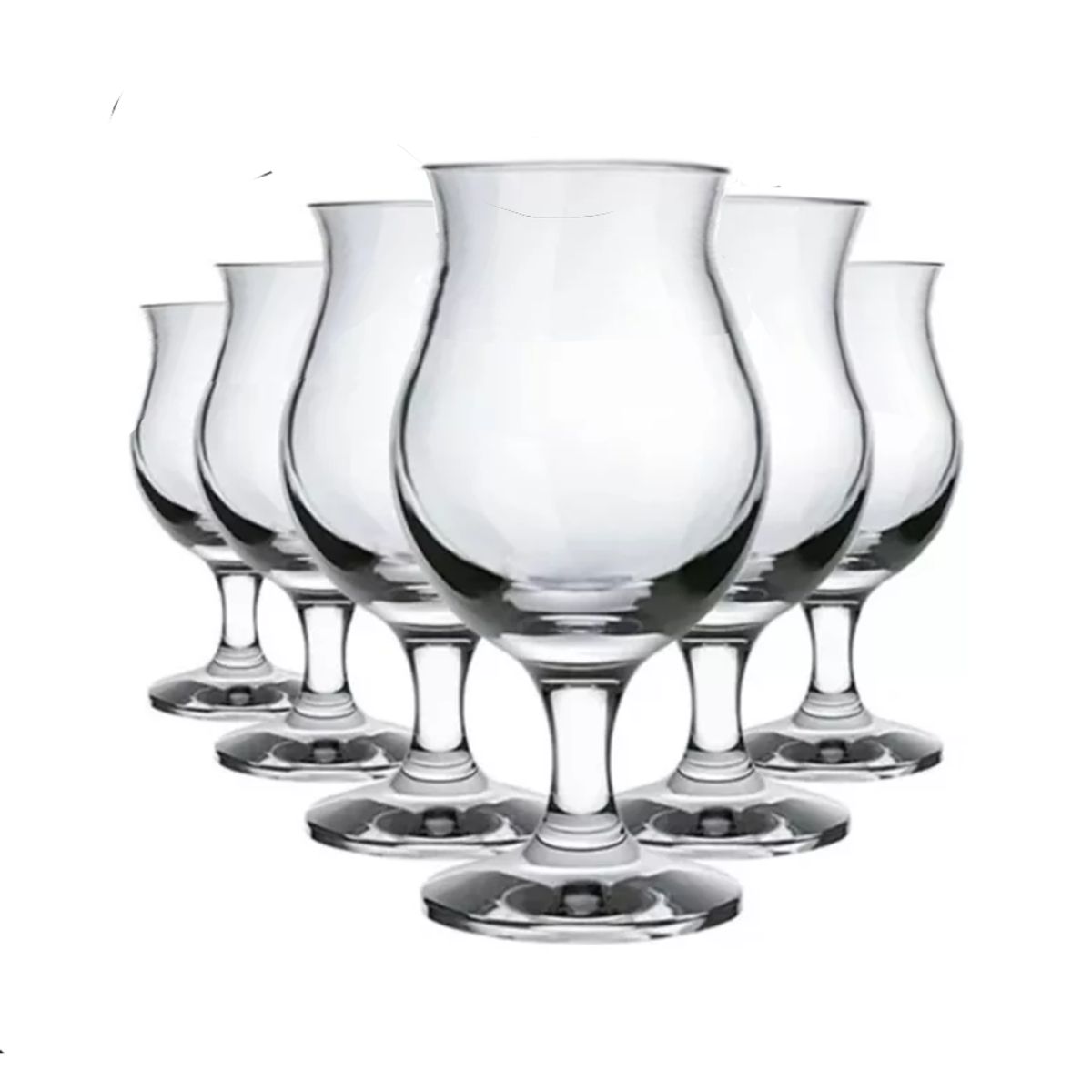 HYGGE - Set de 6 Copas de Vidrio Pera de 380 ml