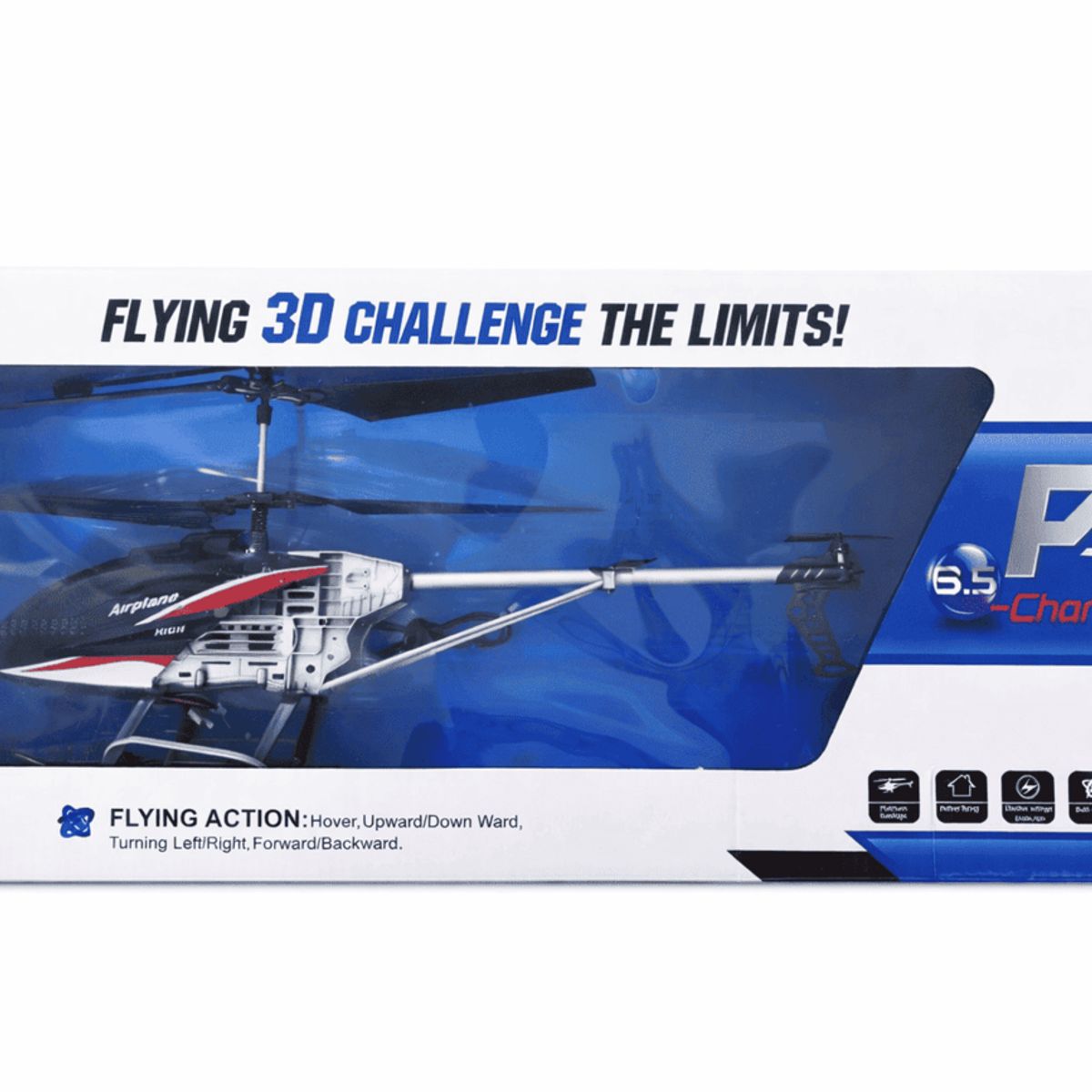 GENERICO - HELICOPTERO GRANDE CON CONTROL PREMIUM NEGRO