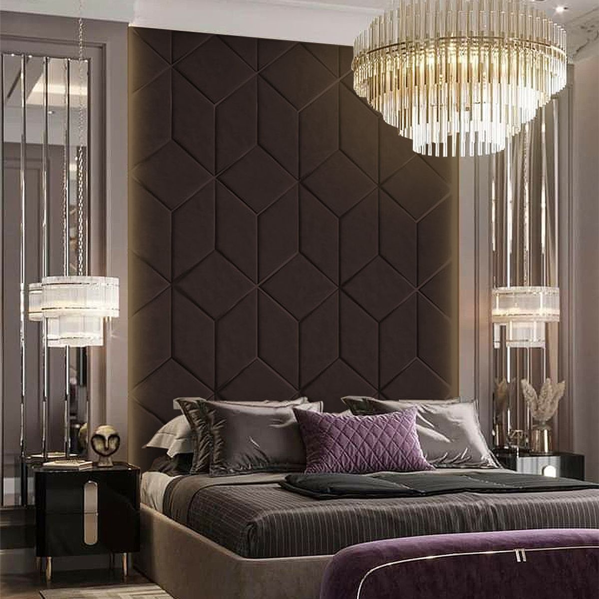 BARAKA HOME - Cabecera Fredericia King - Chocolate