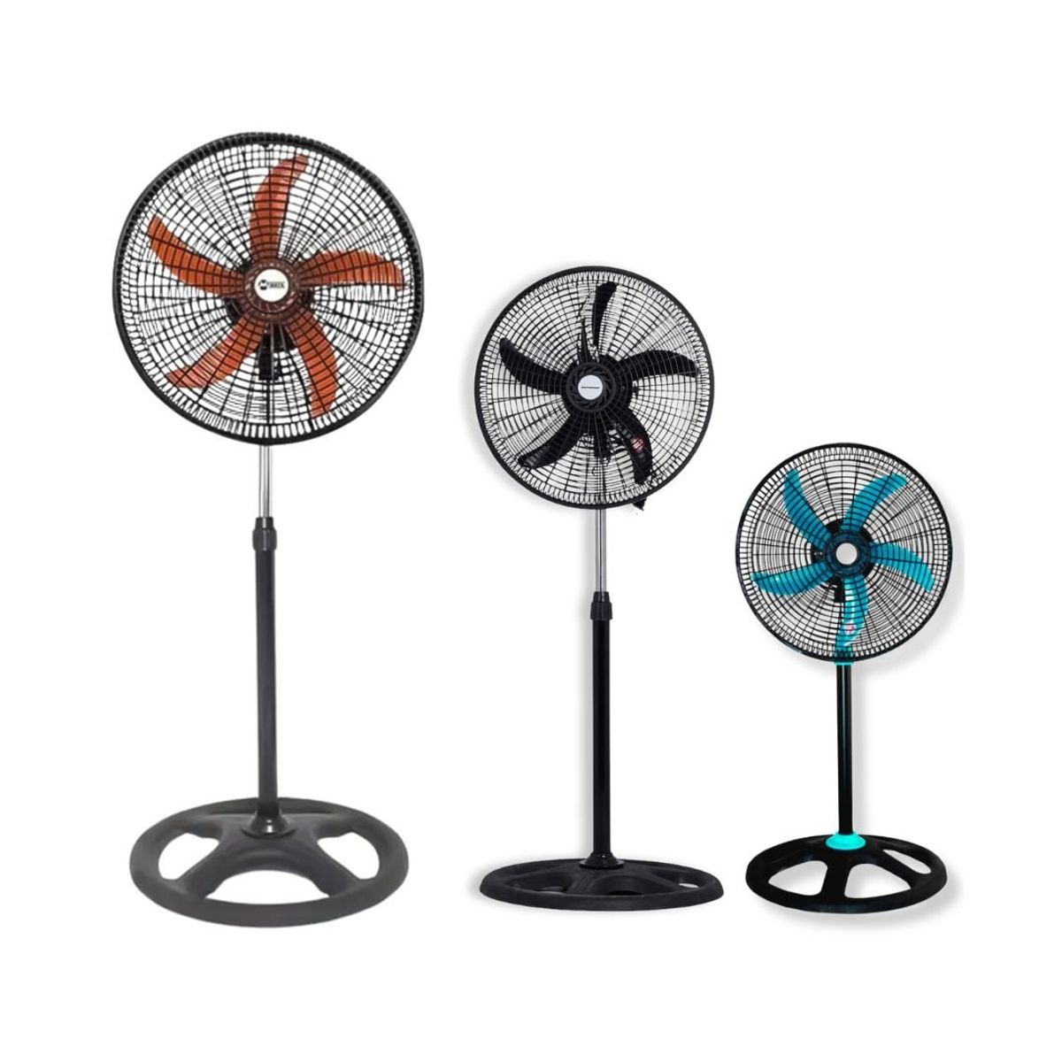 GENERICO - Ventilador Orbital Grande De Pedestal 18 Pulgadas