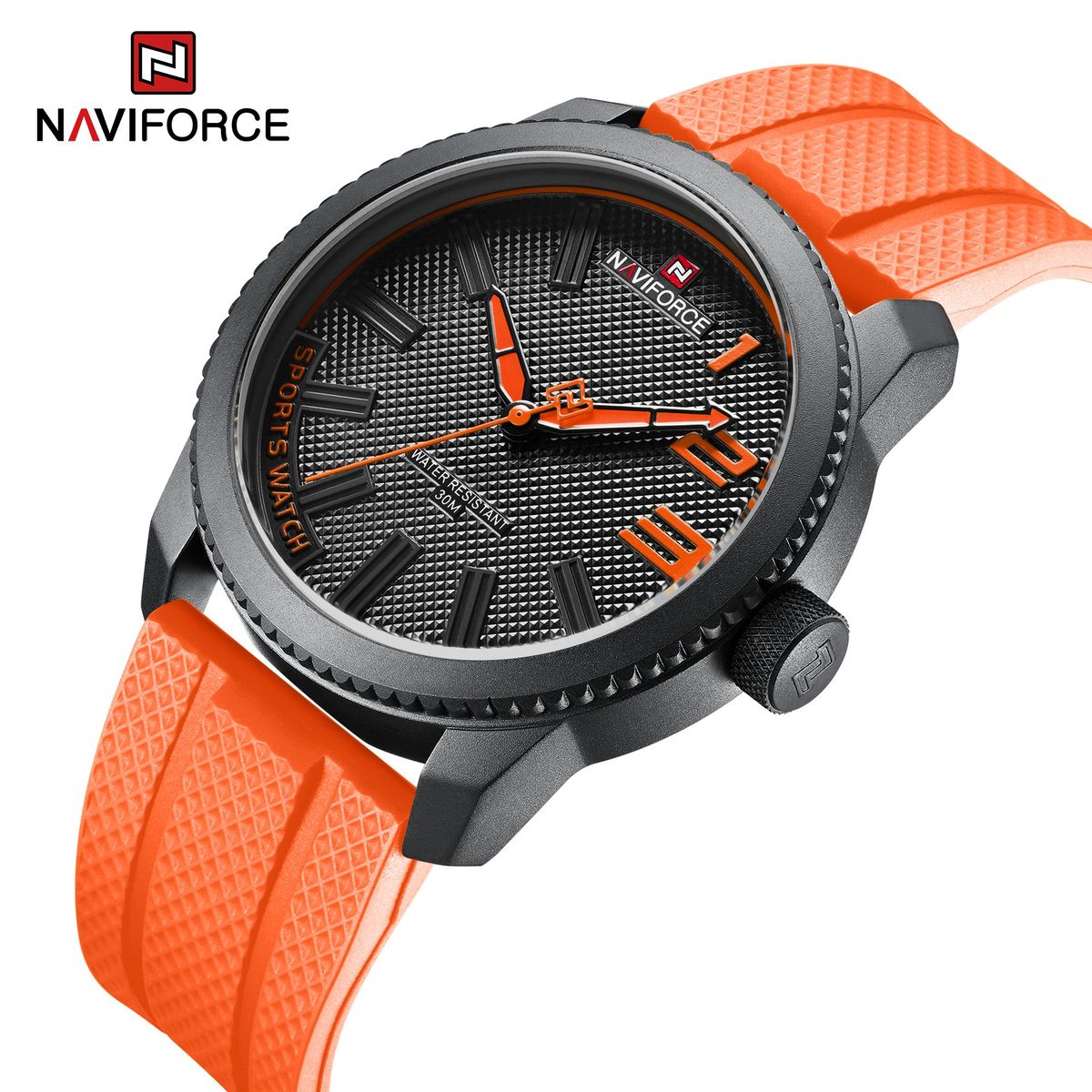 NAVIFORCE - Reloj Naviforce 9202T Correa Naranja de silicona