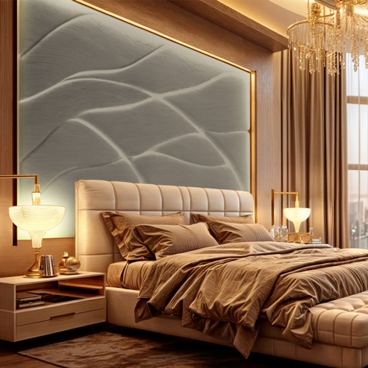 BARAKA HOME - Cabecera Melilla Queen - Gris Claro