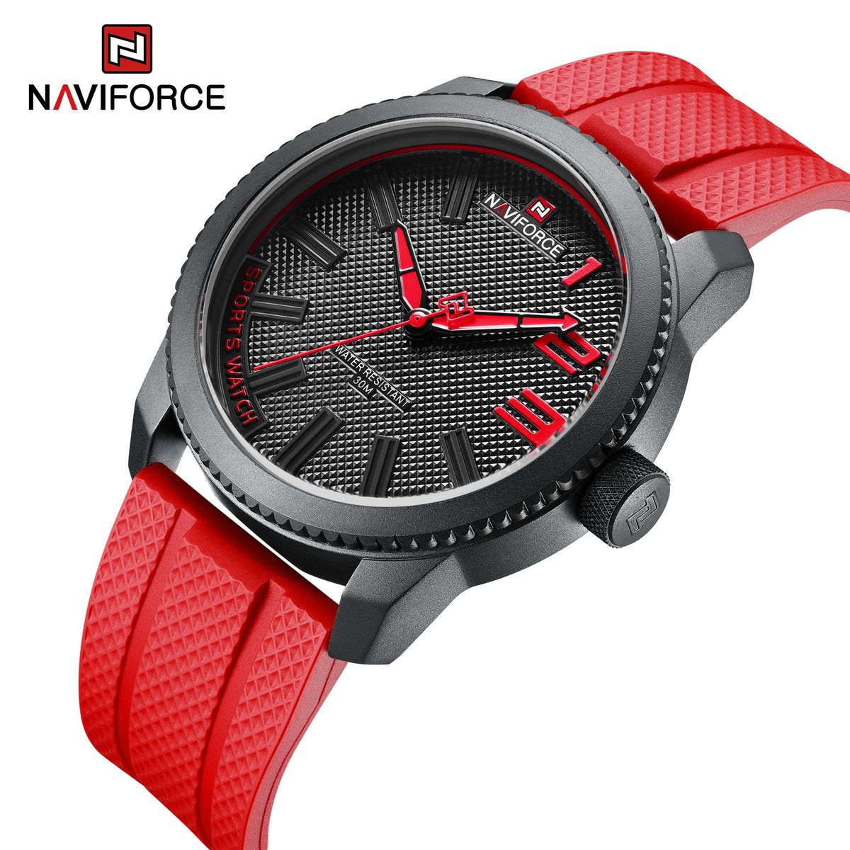 NAVIFORCE - Reloj Naviforce 9202T Correa Roja de silicona