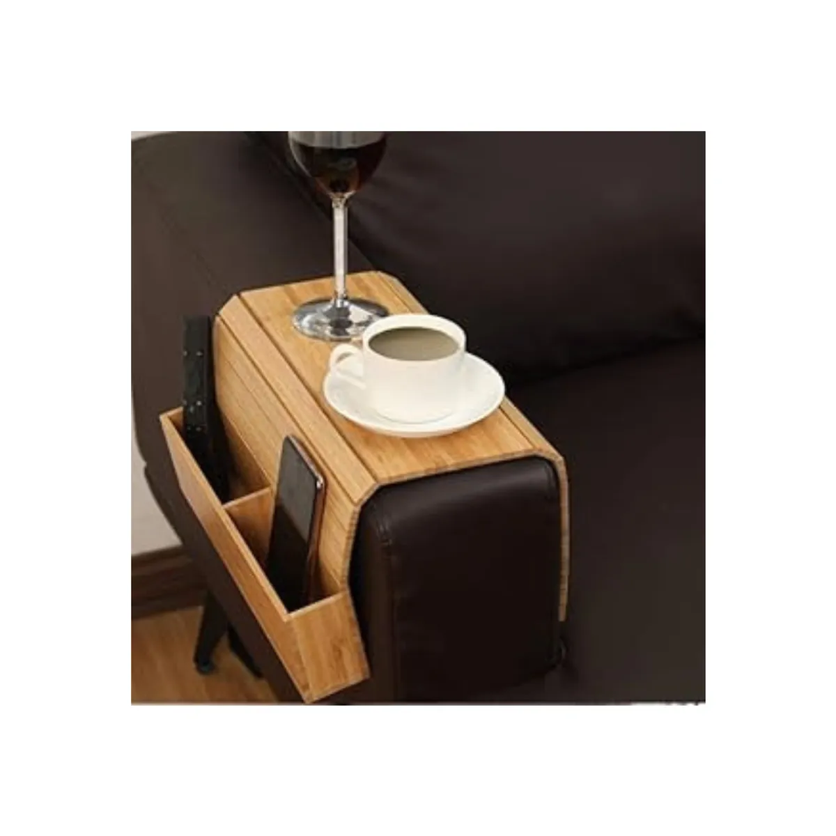 SHEEPBUSTER - Organizador para Reposabrazos de Sofá Madera