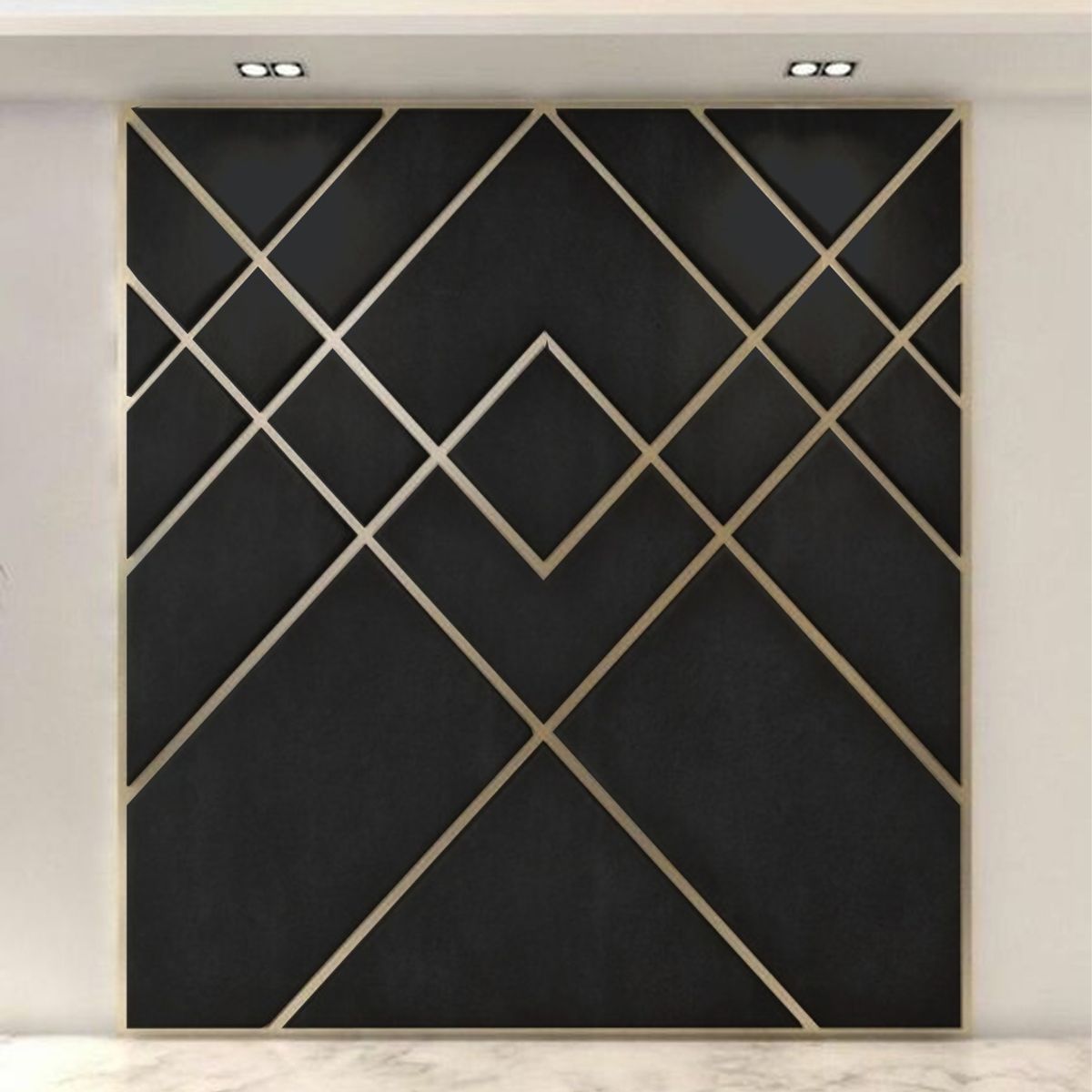 BARAKA HOME - Cabecera Skagen 1 Plz - Negro