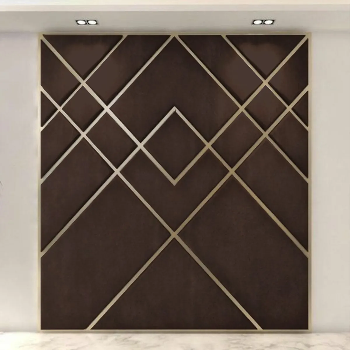 BARAKA HOME - Cabecera Skagen 2 Plz - Chocolate