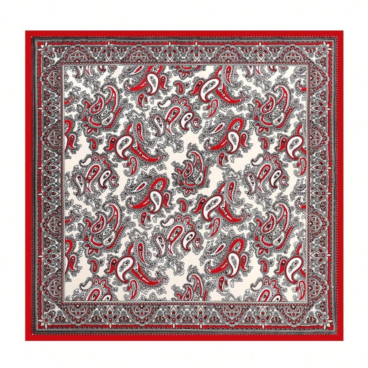 KAST PE - Pañoleta Bandana Pañuelo Sumaq Rojo de 90x90cm