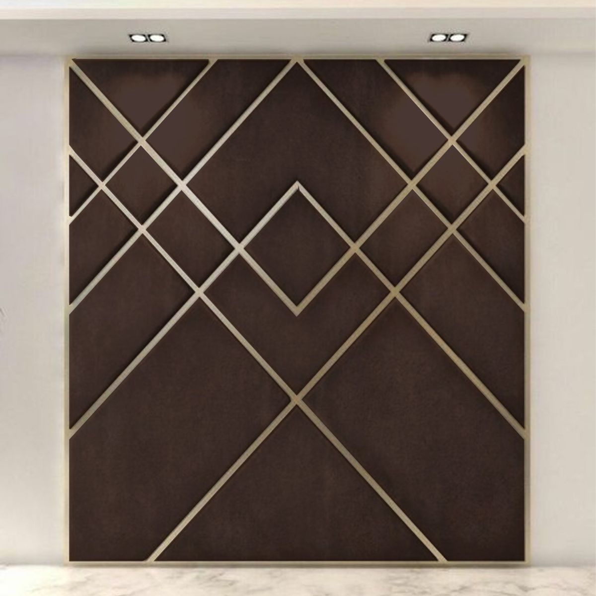 BARAKA HOME - Cabecera Skagen King - Chocolate