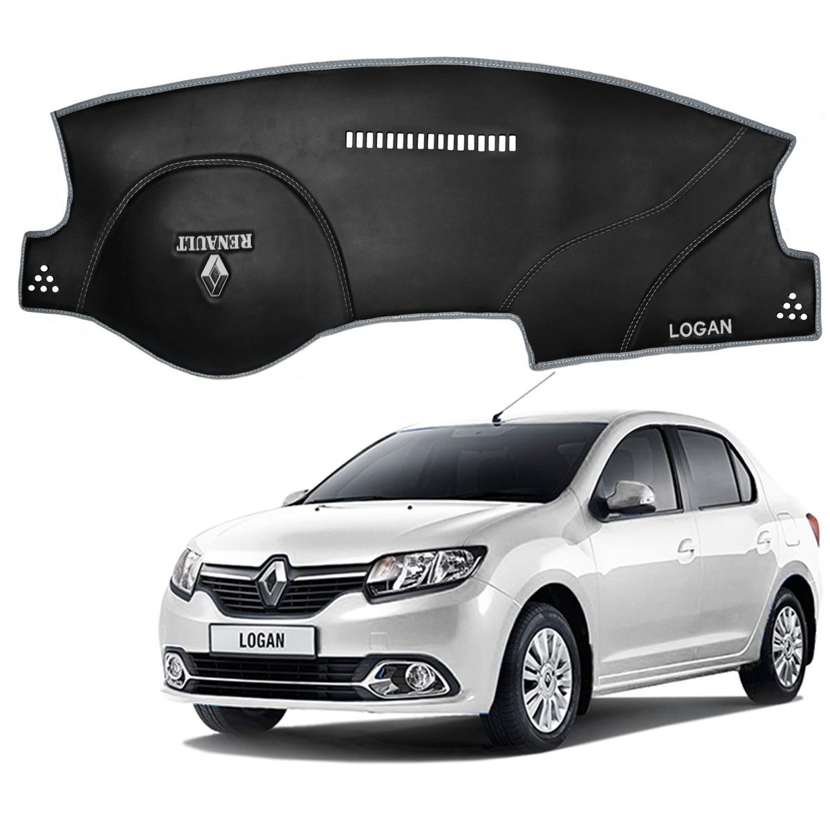 TECGO - PROTECTOR TAPETE DE TABLERO PARA  RENAULT LOGAN 2020