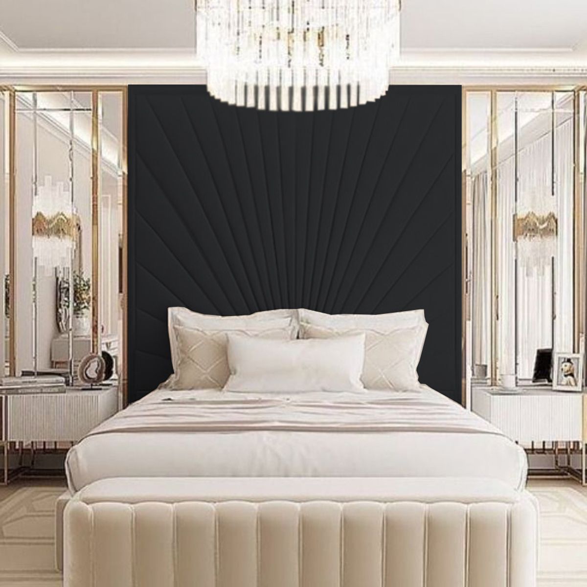 BARAKA HOME - Cabecera Herning Queen - Negro