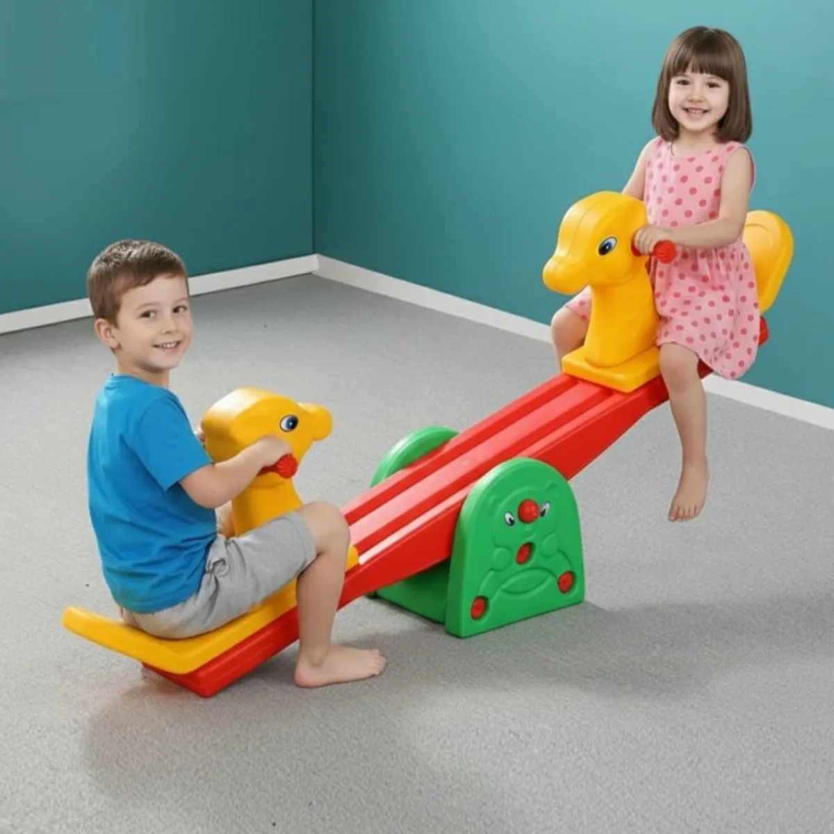 GENERICO - Sube y Baja Para niños Juguemos Juntos Caballitos