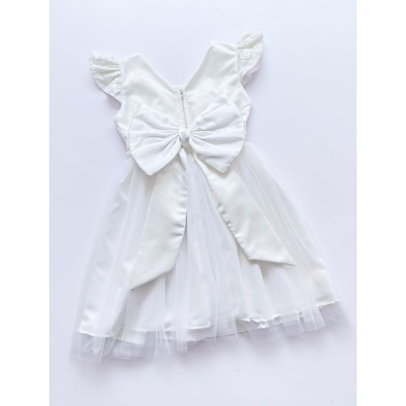 KIDS MASHMELO - VESTIDO DE FIESTA PARA NIÑA CON CINTURON DE PERLAS