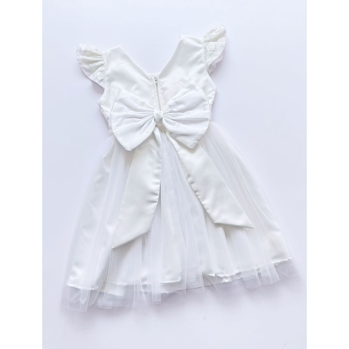 KIDS MASHMELO - VESTIDO DE FIESTA PARA NIÑA CON CINTURON DE PERLAS