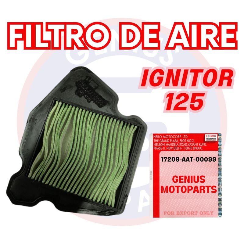 HERO - FILTRO DE AIRE IGNITOR 125