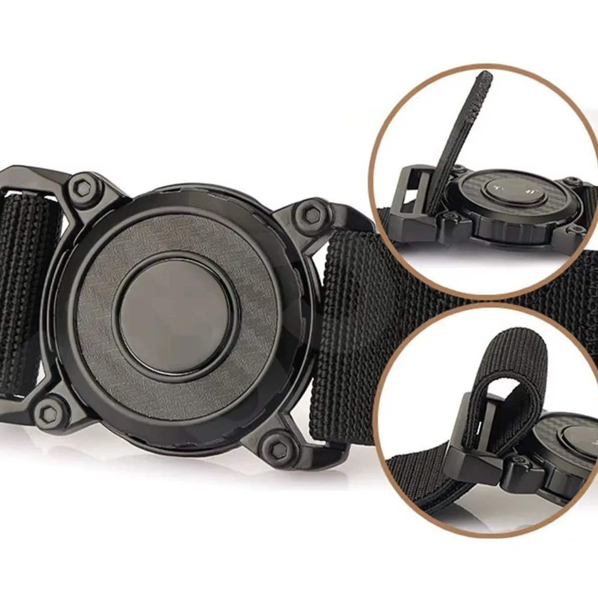 GENERICO - Cinturón correa ELASTICA  liberación rápida ROTATIVA  multiproposito