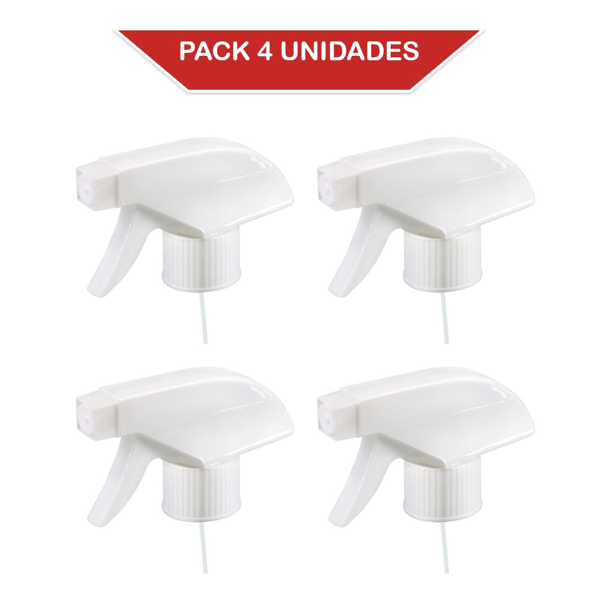 SPRAY - Gatillo pulverizador/ rociador/atomizador R28 BLANCO. Pack 4 unidades