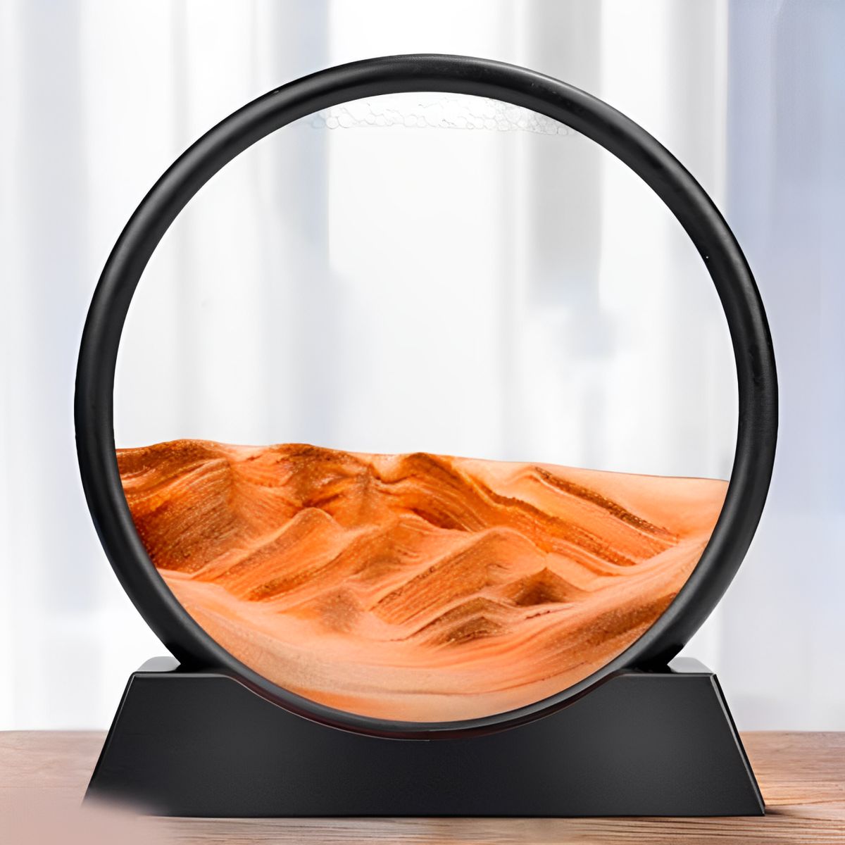 GENERICO - RELOJ DE ARENA DISEÑO DE MAR  naranja