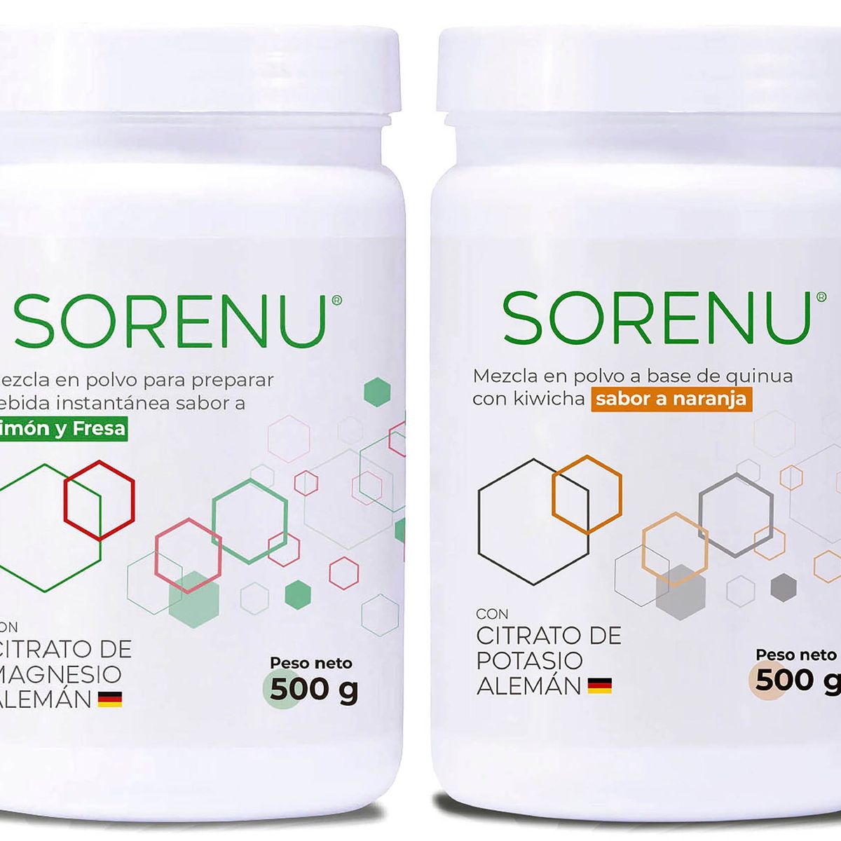 SORENU - SUPLEMENTO DUO DINAMICO MAGNESIO Y POTASIO NARANJA 500GR