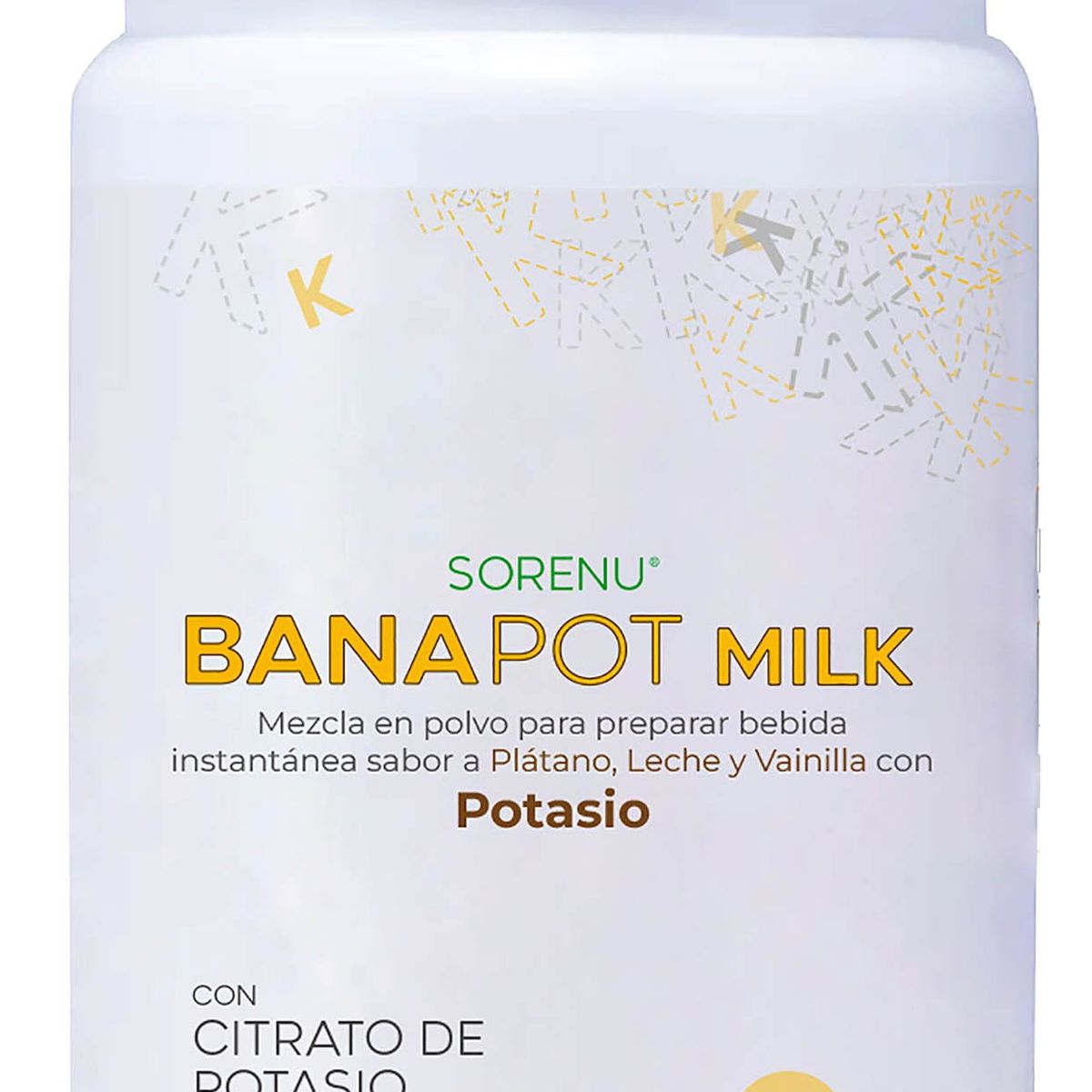 SORENU - SUPLEMENTO BANAPOT MILK CON CITRATO DE POTASIO 500GR