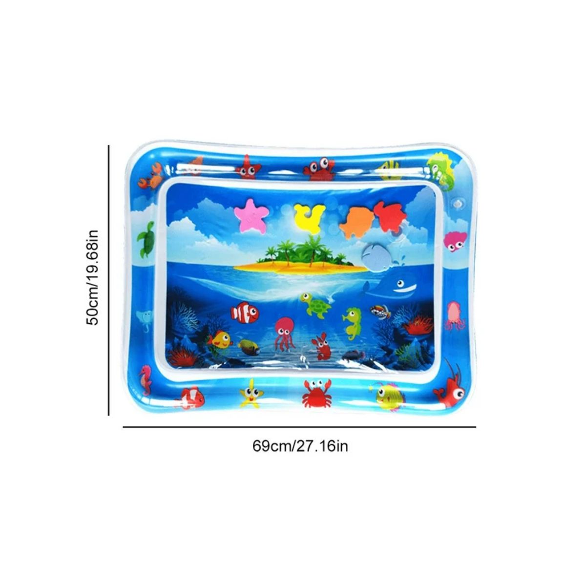 GENERICO - Alfombra de agua inflable para bebe rectangulo mod10